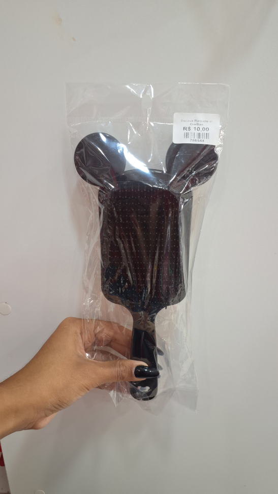 Escova Raquete com orelhas
