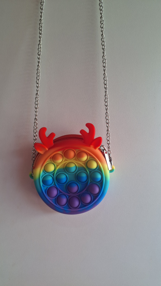 Bolsa Pop it com correntinha