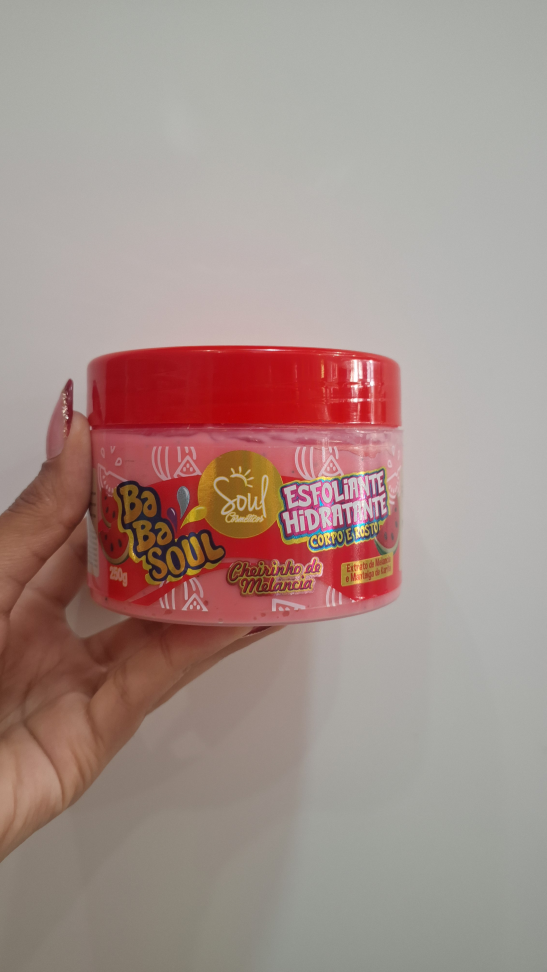 Esfoliante hidratante corpo e rosto Melancia Soul Cosméticos