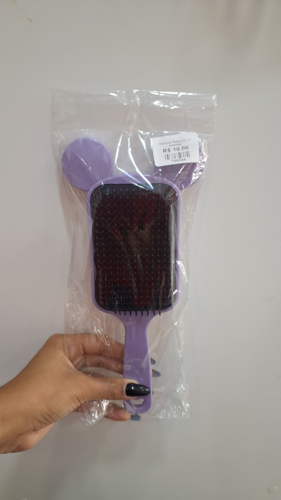 Escova Raquete com orelhas