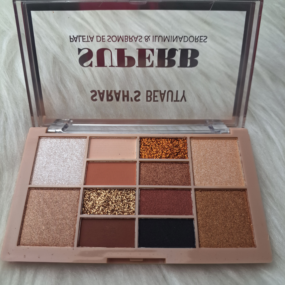 Paleta de Sombras + Iluminadores Superb SARAH'S BEAUTY- cor A - #2