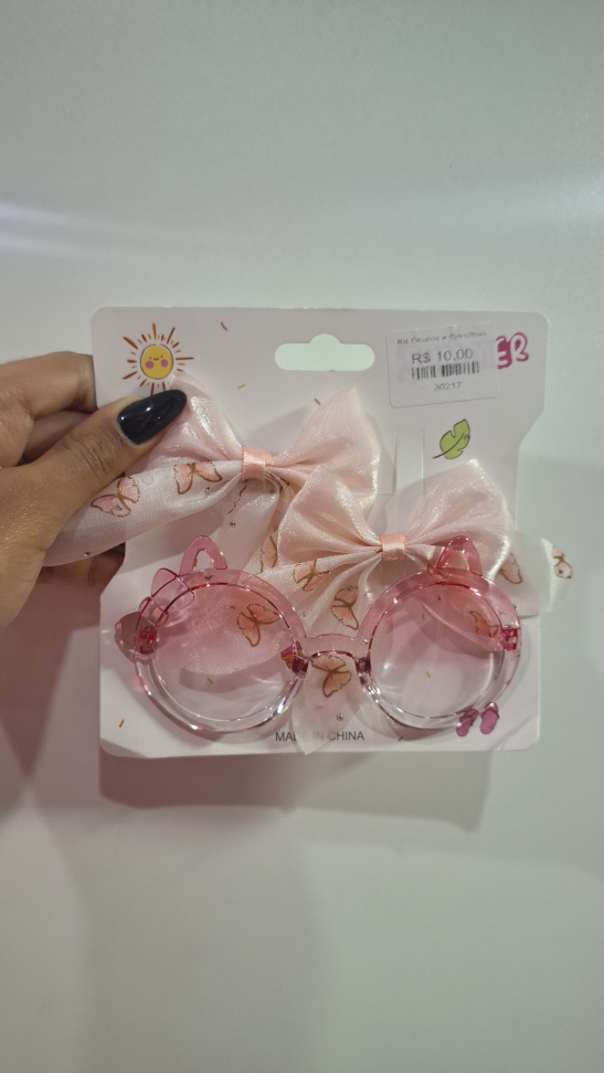 Kit óculos e Presilhas