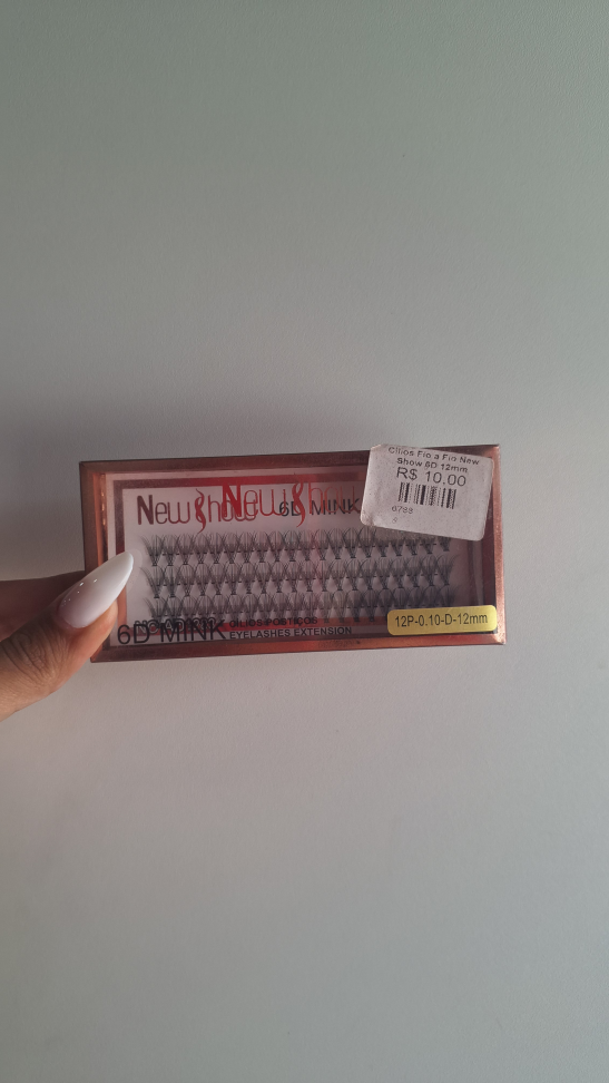 Cilios Tufinho 12P 12mm Com 3 Fileiras NewShow