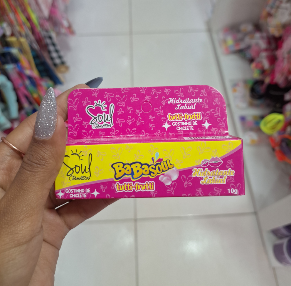 Hidratante Labial Babasoul Soul Cosméticos Tutti-Frutti