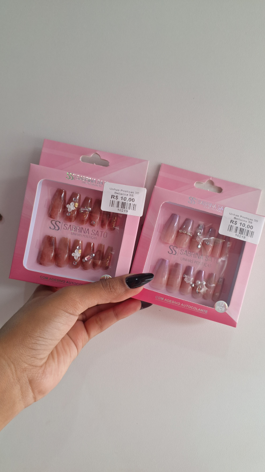Unhas Postiças 3D Bailarina Sabrina Satto