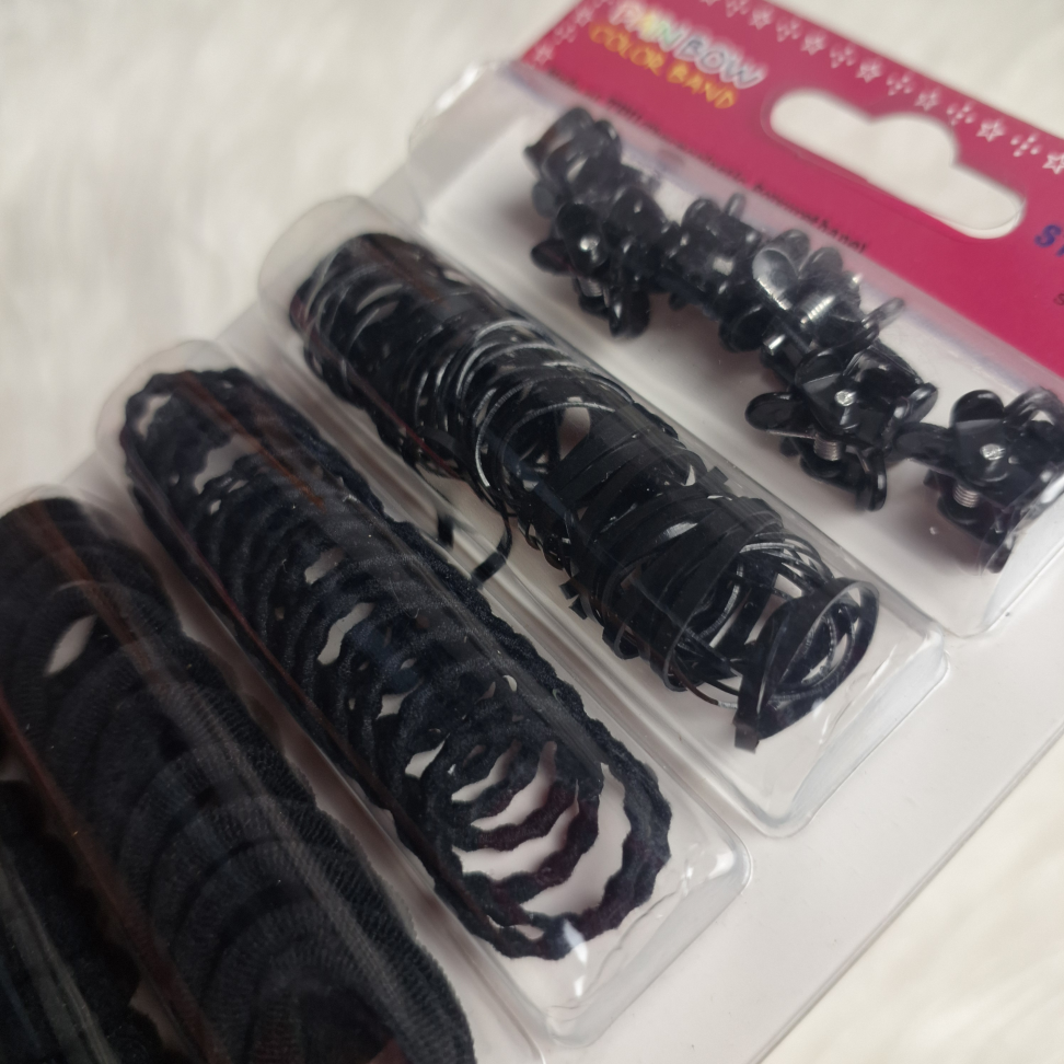 Cartela Kit Acessórios de Cabelo - preto - #3