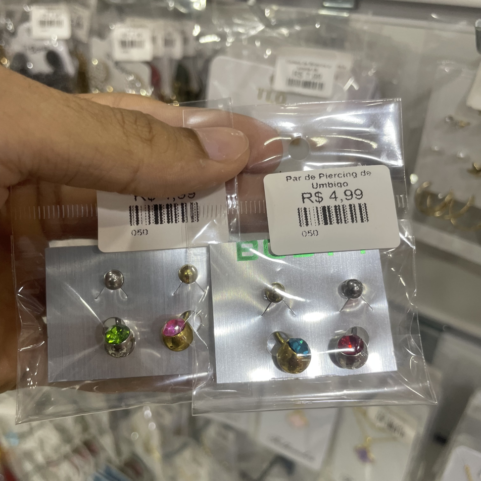 Par de Piercing de Umbigo - #1