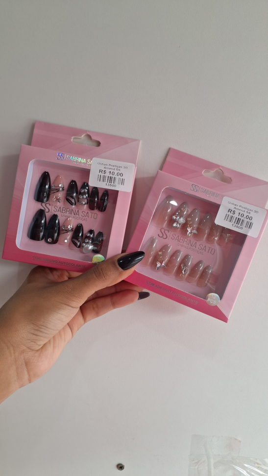 Unhas Postiças 3D Amendoadas Sabrina Satto