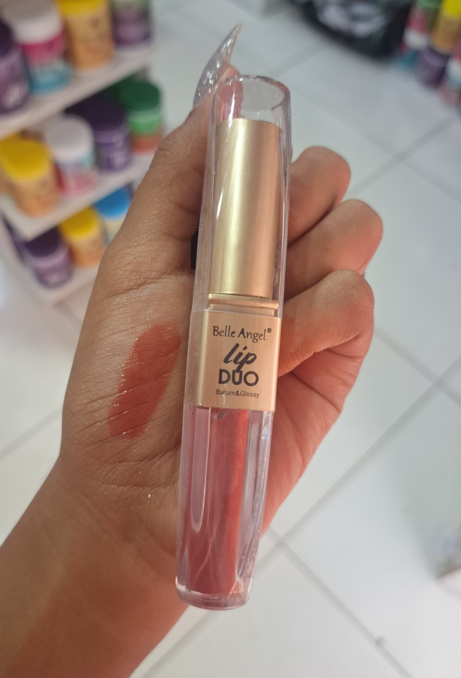 Lip Duo Batom e Batom liquido Belle Angel - Cor 1