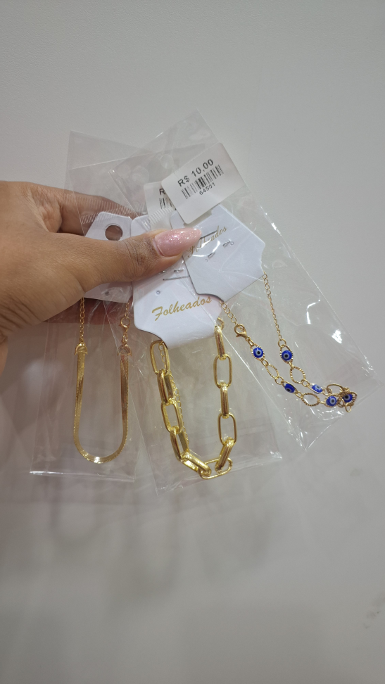 Pulseiras Folheadas
