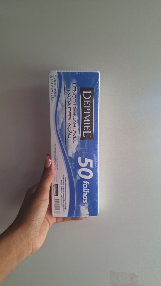 Lenço descartável para depilação depimel