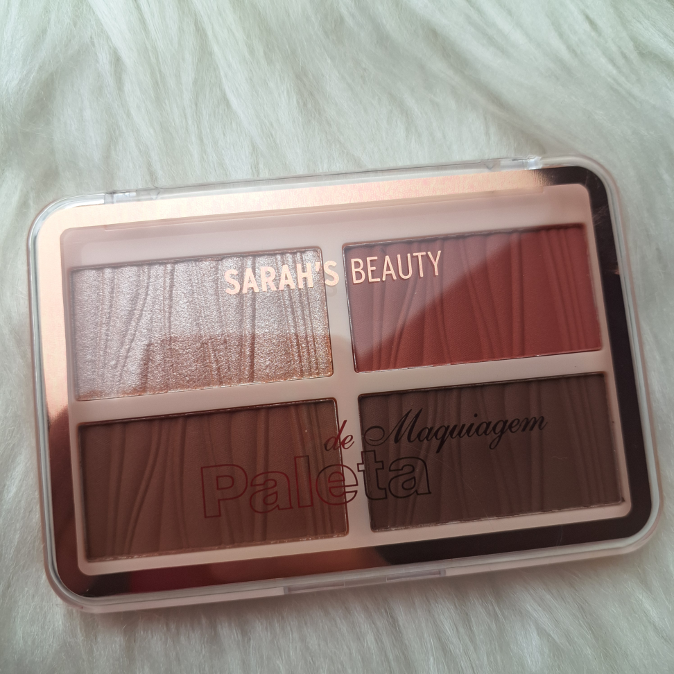 Paleta 4 em 1 Iluminador + Blush + Pó Compacto + Contorno SARAH'S BEAUTY - COR C - #4