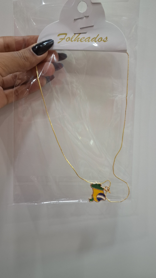 Colar folheado lux Brasil