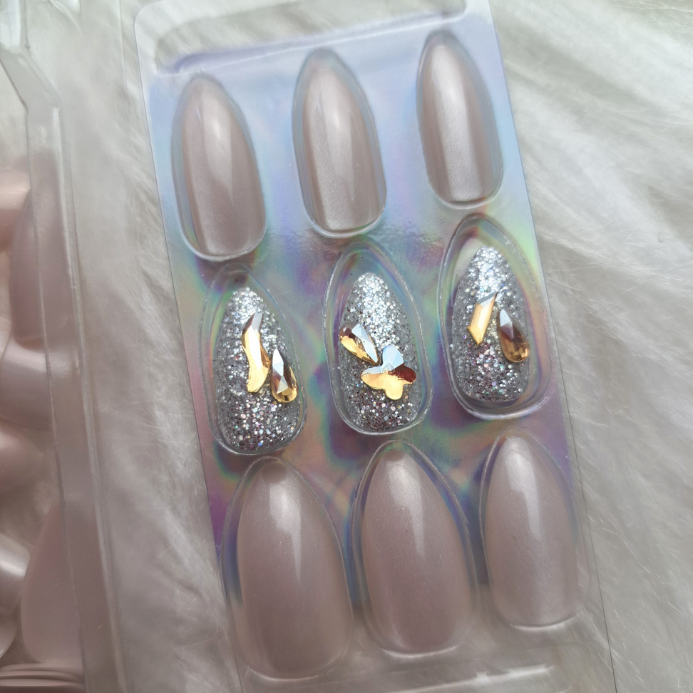 Unhas Postiças Amend Collor e Decoradas c/24 unhas - Branca - #2