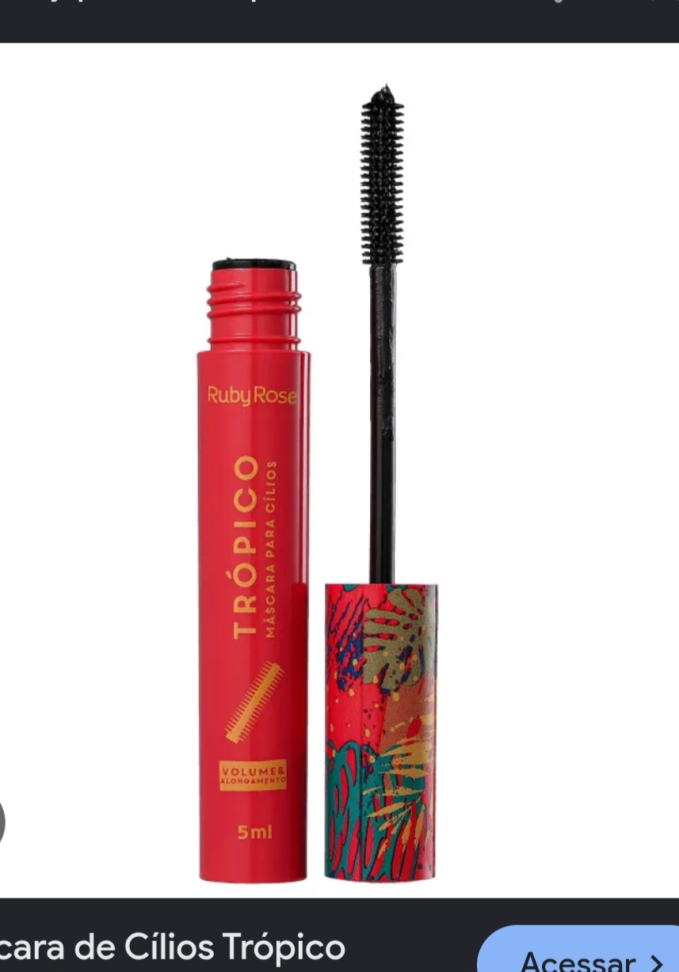 Máscara Para Cílios Trópico Ruby Rose - Volume e alongamento