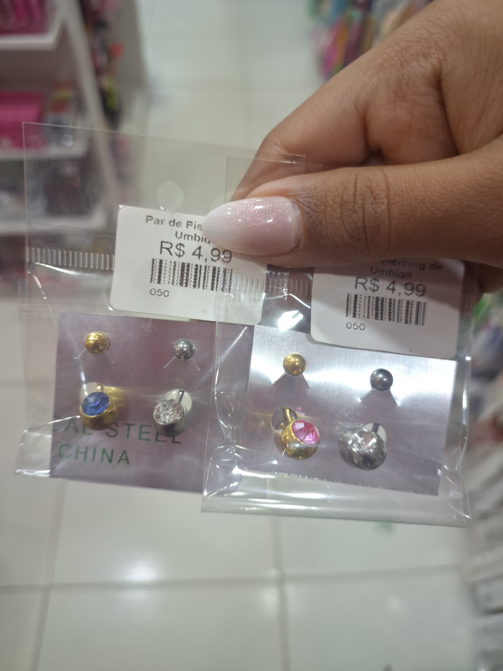 Par de Piercing de Umbigo
