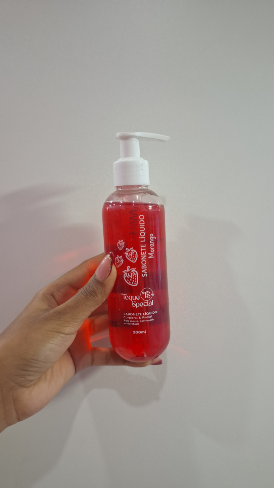 Sabonete Liquido corporal e facial Morango Toque Special