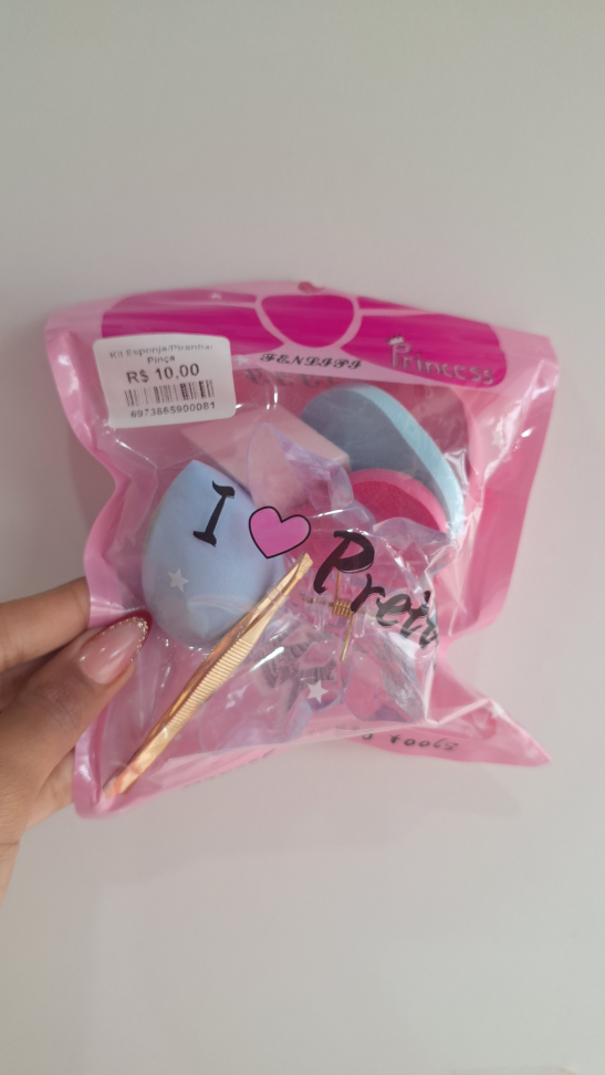 Kit piranha/Esponja/Pinça