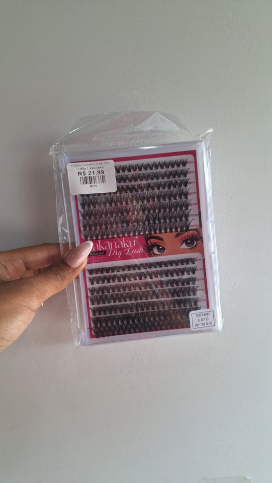 Cilios Tufinho 30P + 40P com 14 Fileiras Lakanaku