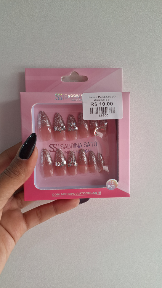 Unhas Postiças 3D Amendoada Sabrina Satto