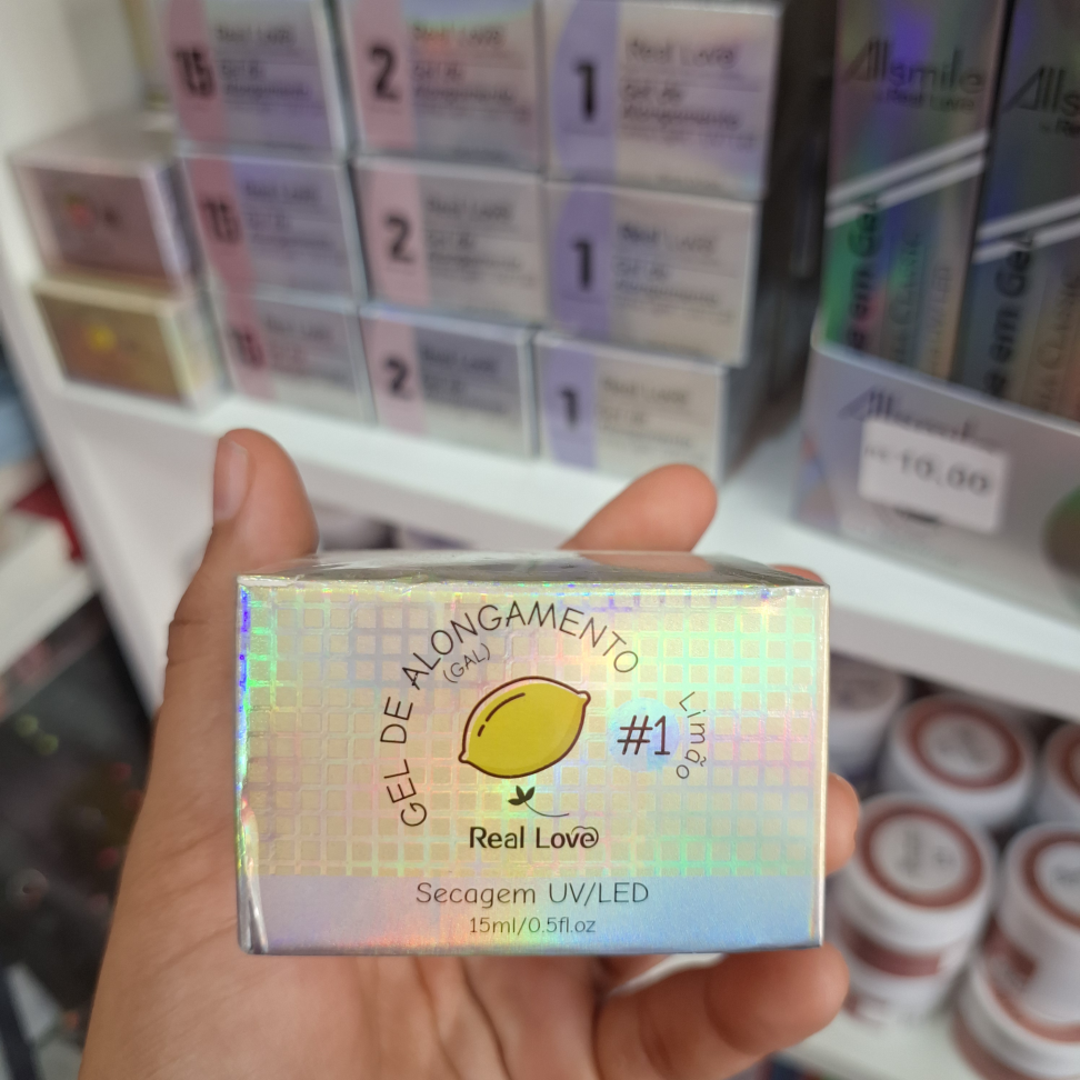 Gel de Alongamento Limão #1 Real Love 15ml