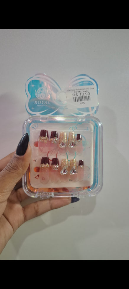 Unhas Postiças 3D Lux Royal Nails