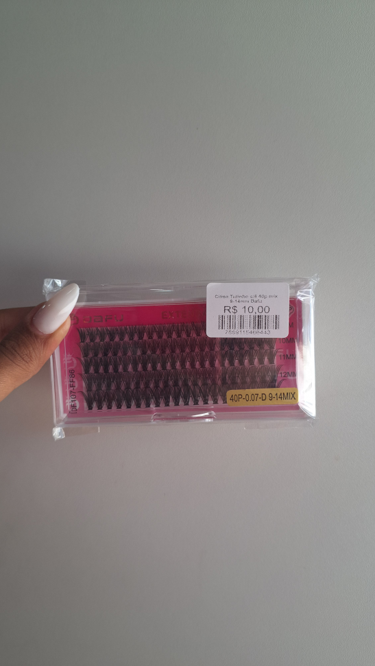 Cilios Tufinho 40P 9-14 Com 5 Fileiras Dafu