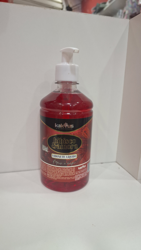 Sabonete Liquido Mãos e Corpo Hibisco e Amora Kakitus