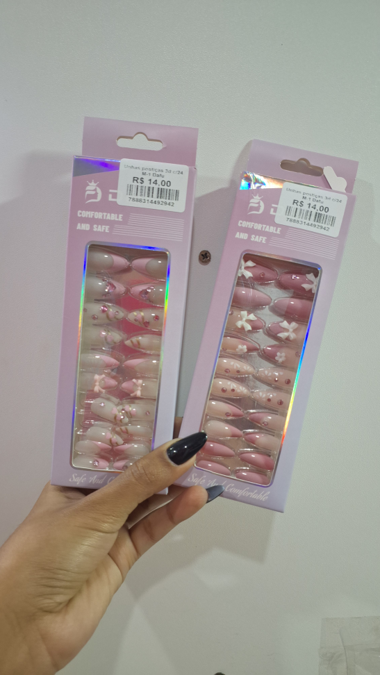 Unhas Postiças 3d c/24