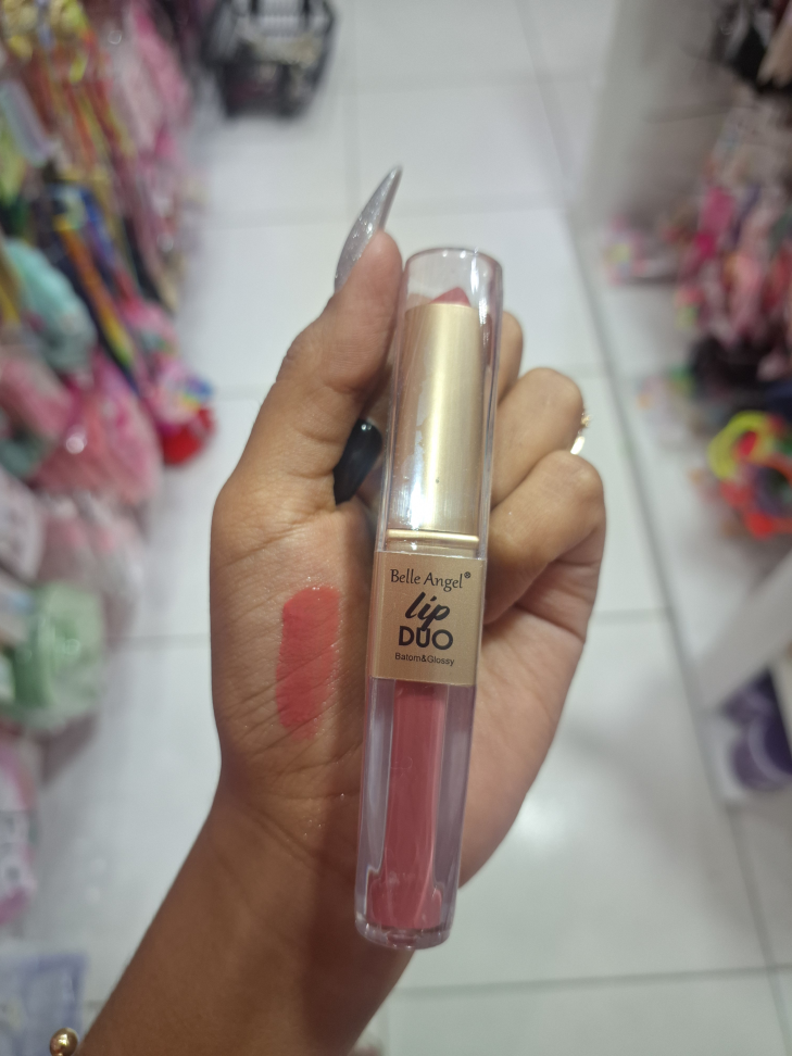Lip Duo Batom e Batom liquido Belle Angel - Cor 2