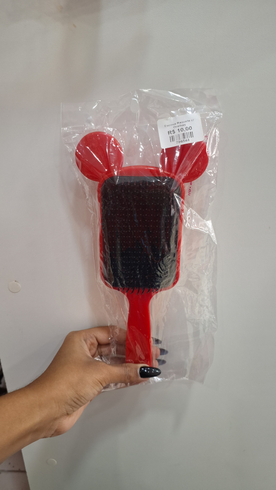 Escova Raquete com orelhas