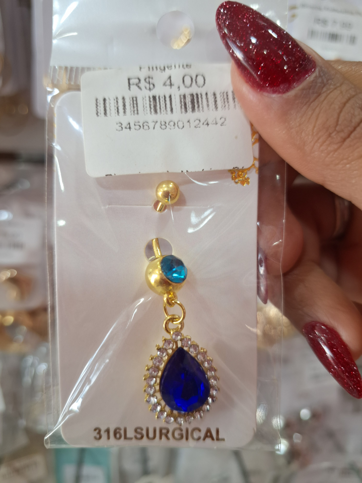 Piercing Umbigo c/ Pingente