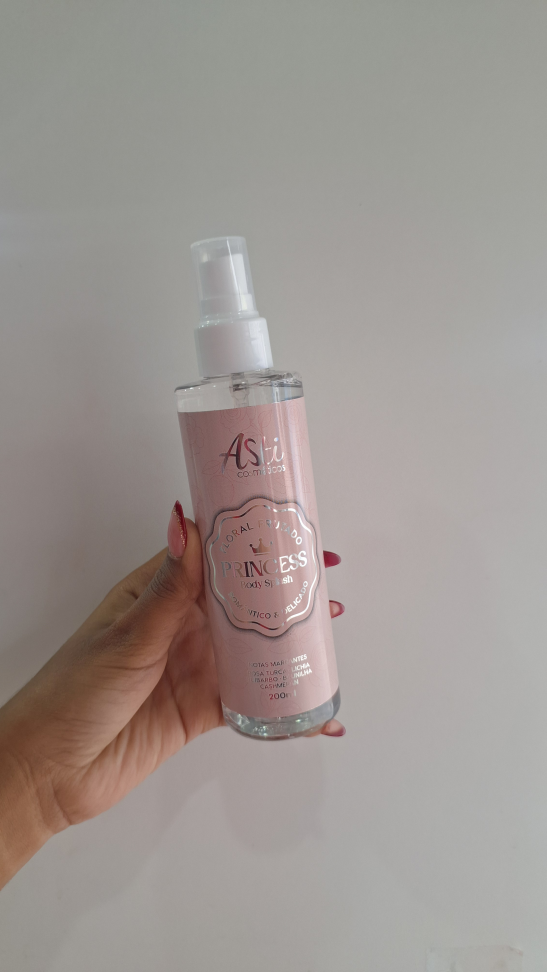 Body splash Princess Asti Cosméticos 200ml