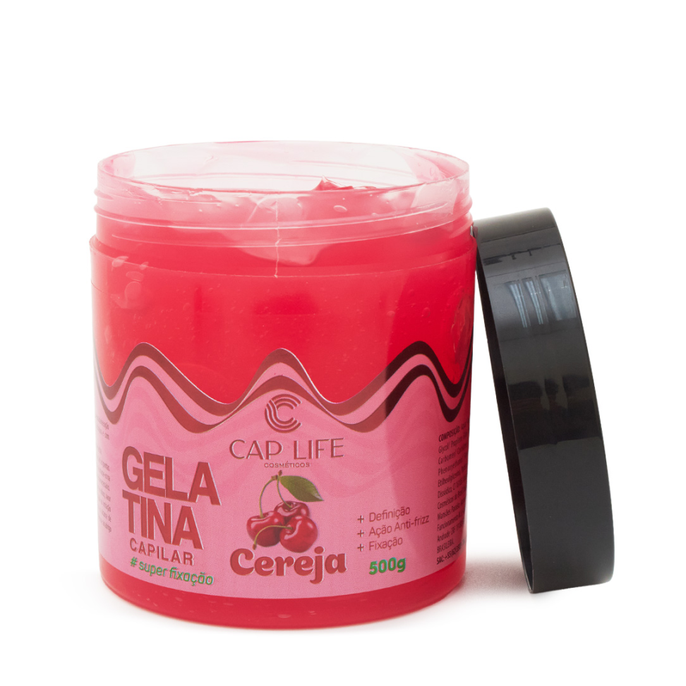 Gelatina Capilar Cereja- Super Fixação - Cap Life - #2
