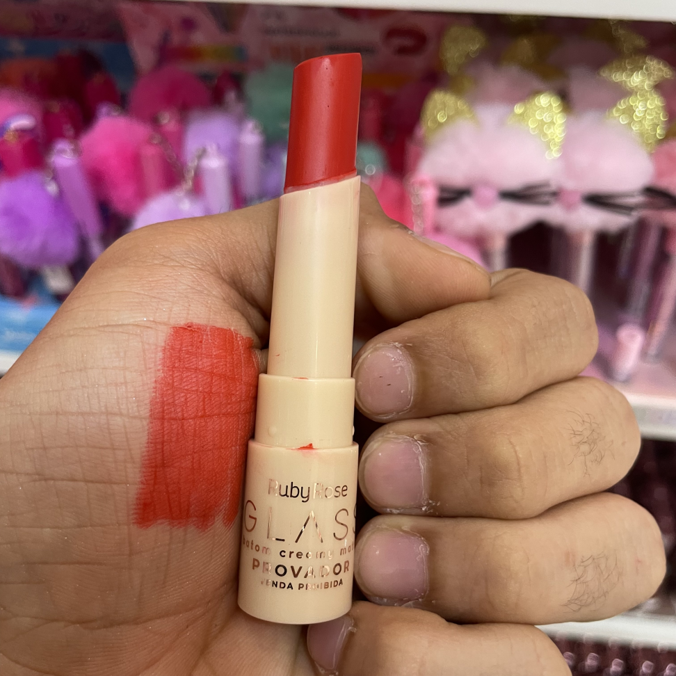 Batom Glass Creamy Matte RUBY ROSE - #1