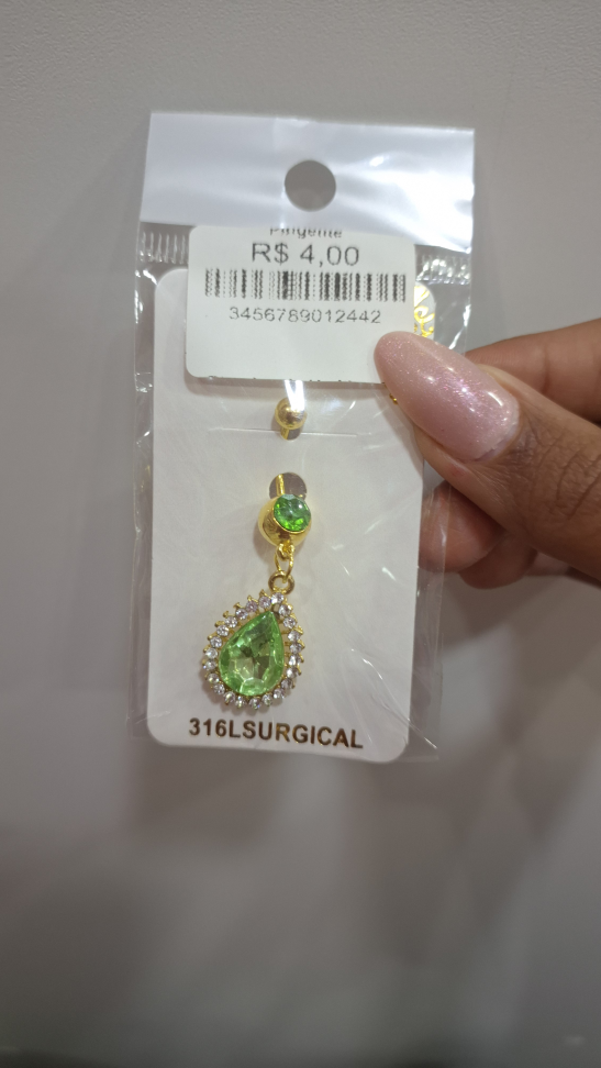 Piercing de umbigo com pingente - #3