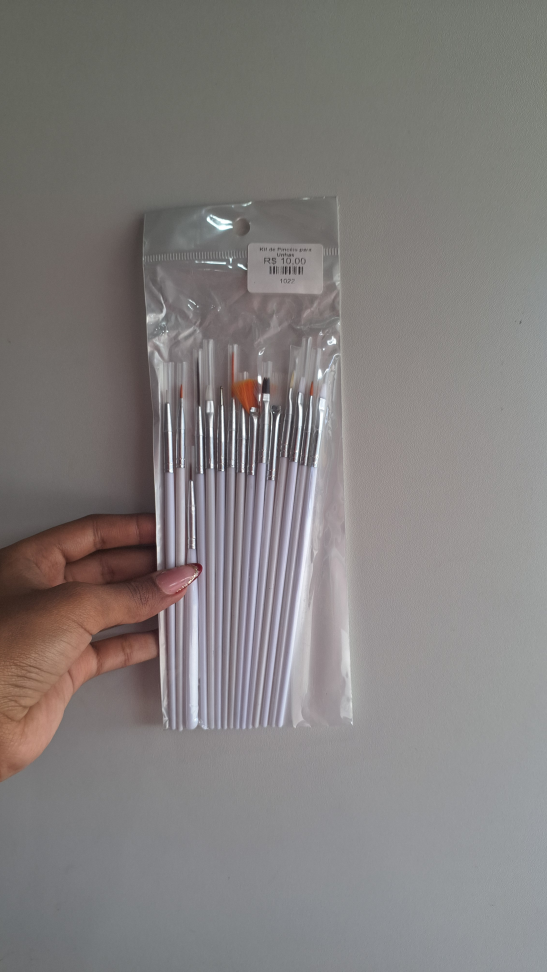 Kit de pincéis para unhas