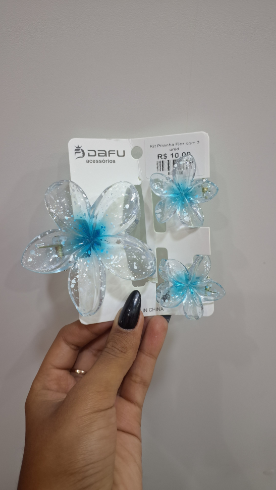 Kit piranha flor com 3 unidades