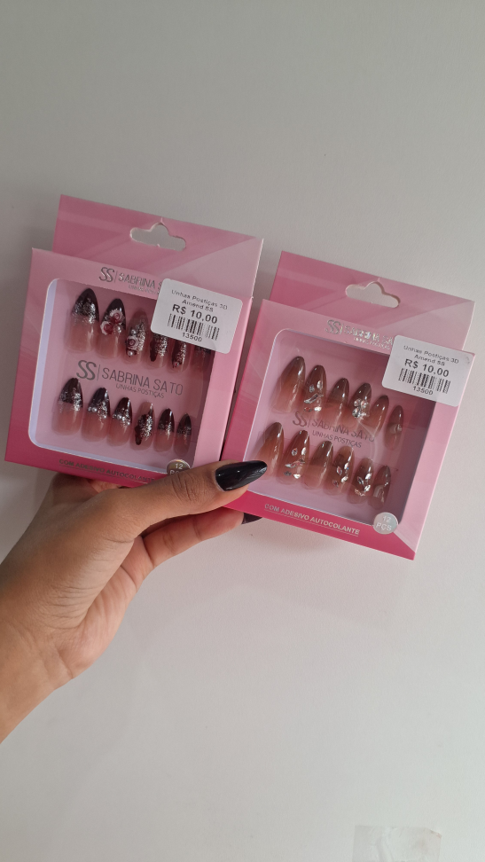 Unhas Postiças 3D Amendoadas Sabrina Satto