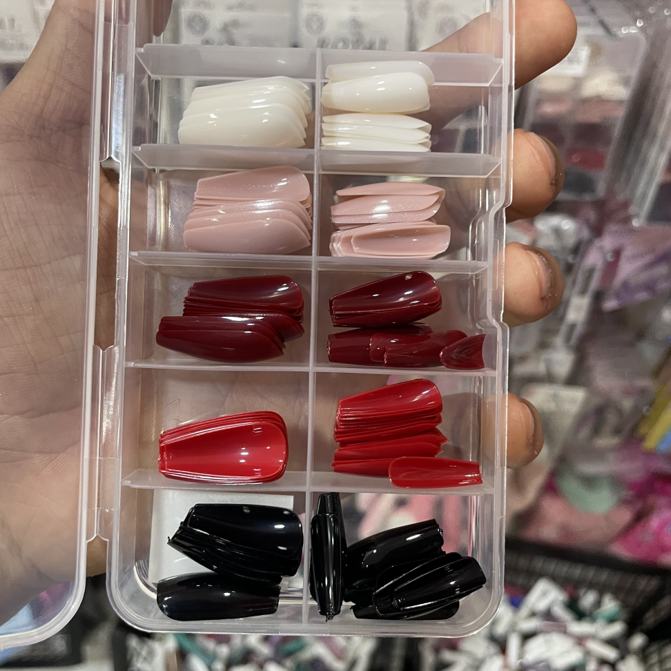 Kit c/ 120 Unhas Postiças Bailarina Royal - #2