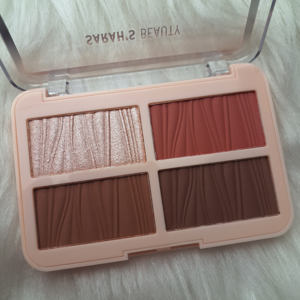 Paleta 4 em 1 Iluminador + Blush + Pó Compacto + Contorno SARAH'S BEAUTY - COR C - #2