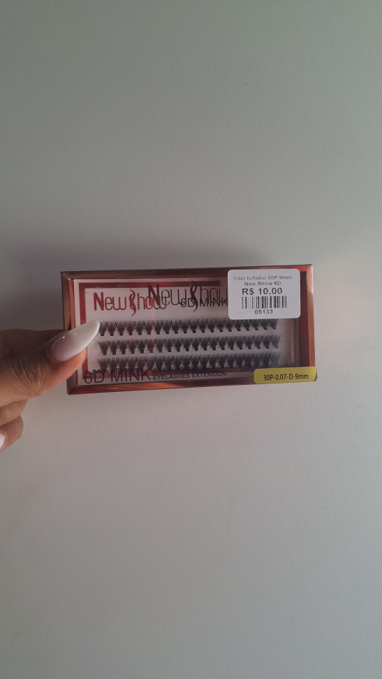 Cilios Tufinho 30P 9mm Com 3 Fileiras NewShow