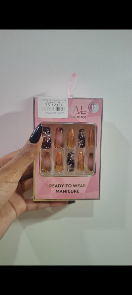Unhas Decoradas C/12 Royal