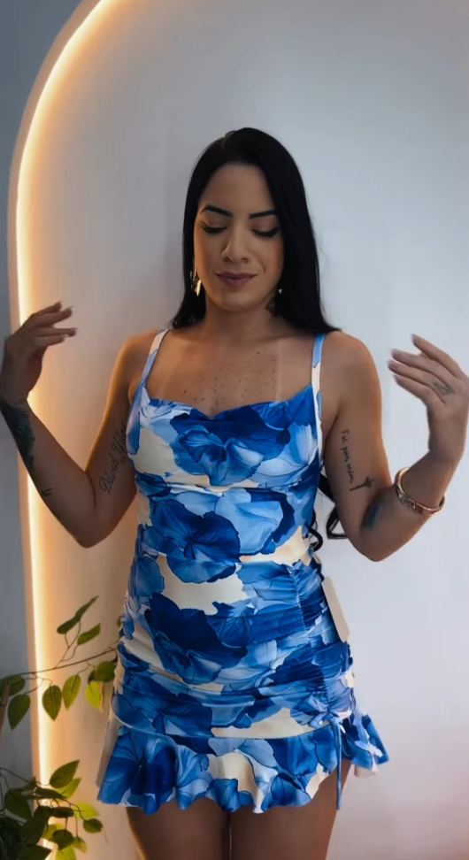 Vestido alça babadinho 888 - #7