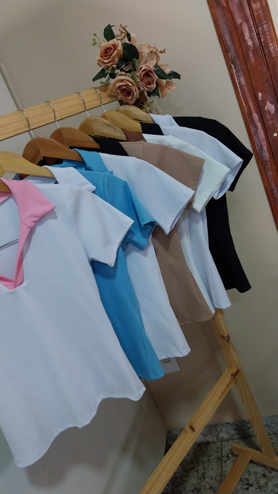 Blusa gola polo bicolor 20000158 - #3