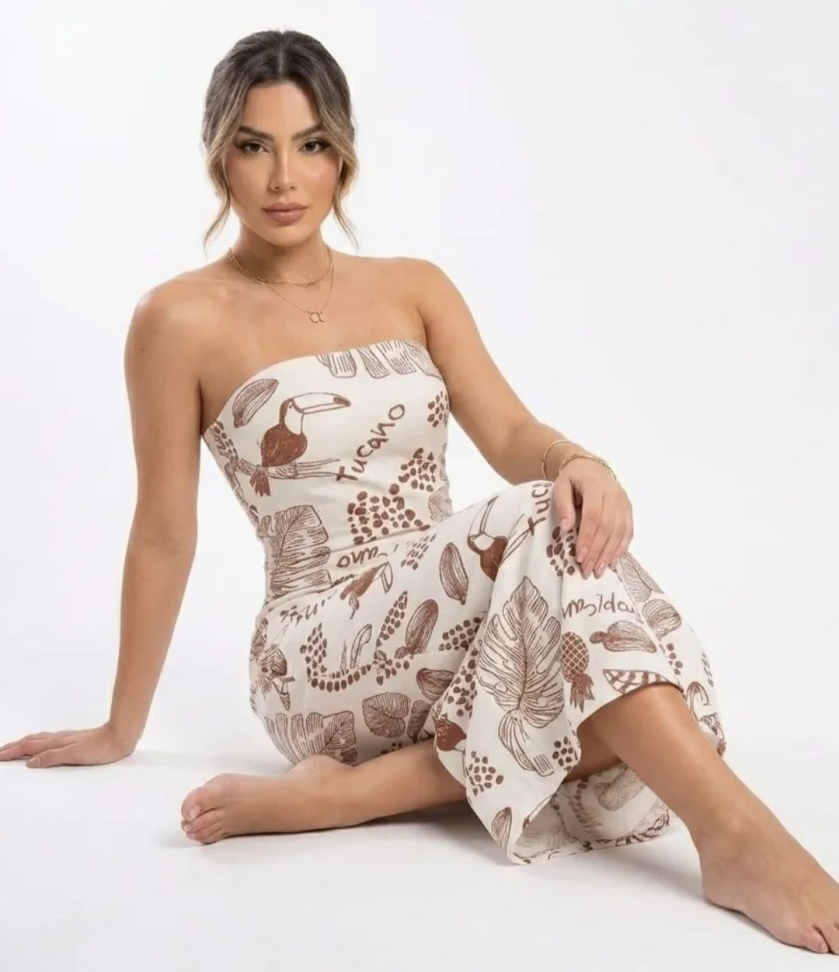 Vestido estampado  tomara que caia 303 - #3