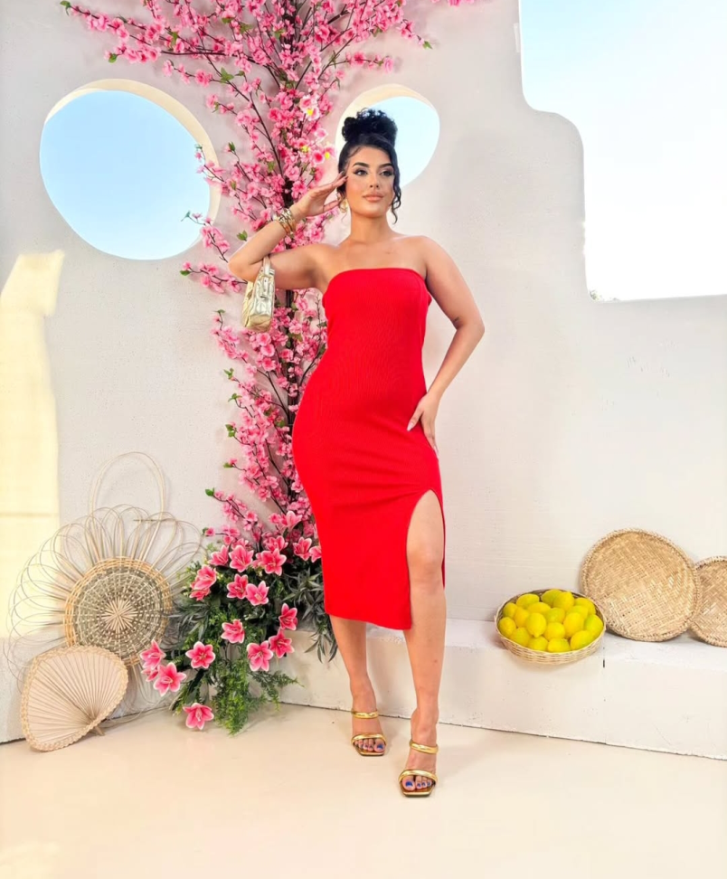 Vestido anarruga tomara que caia 5109 - #4