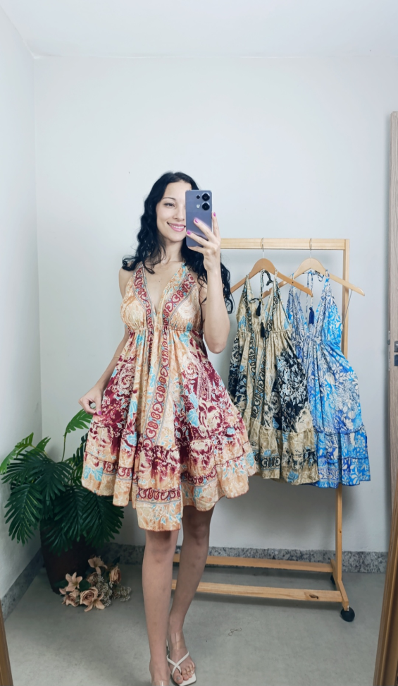 Vestido indiano curto 860