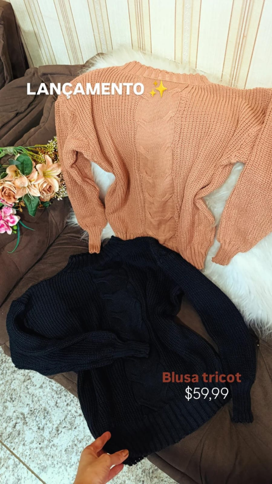 Blusa de frio de tricot 364
