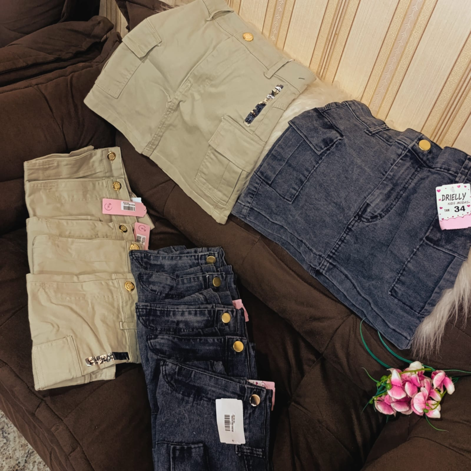 Saia cargo jeans 317